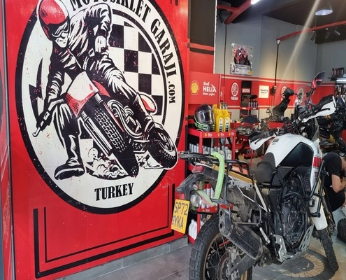 yamaha motorsiklet servis-garaj logosu