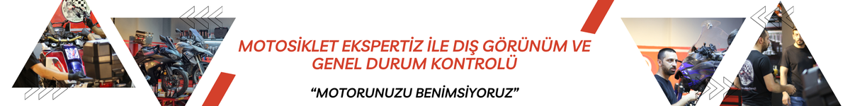 Motosiklet ekspertiz hizmeti, dış görünüm ve genel durum kontrolü ile motosikletin sağlıklı ve güvenli olup olmadığını belirler.