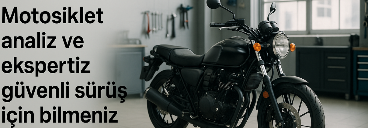 Motosiklet analiz ve ekspertiz — profesyonel servis ortamında blog kapak görseli