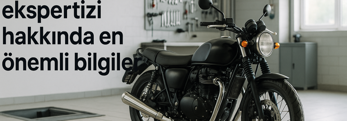 Motosiklet ekspertizi hakkında en önemli bilgiler — profesyonel servis ortamında blog kapak görseli