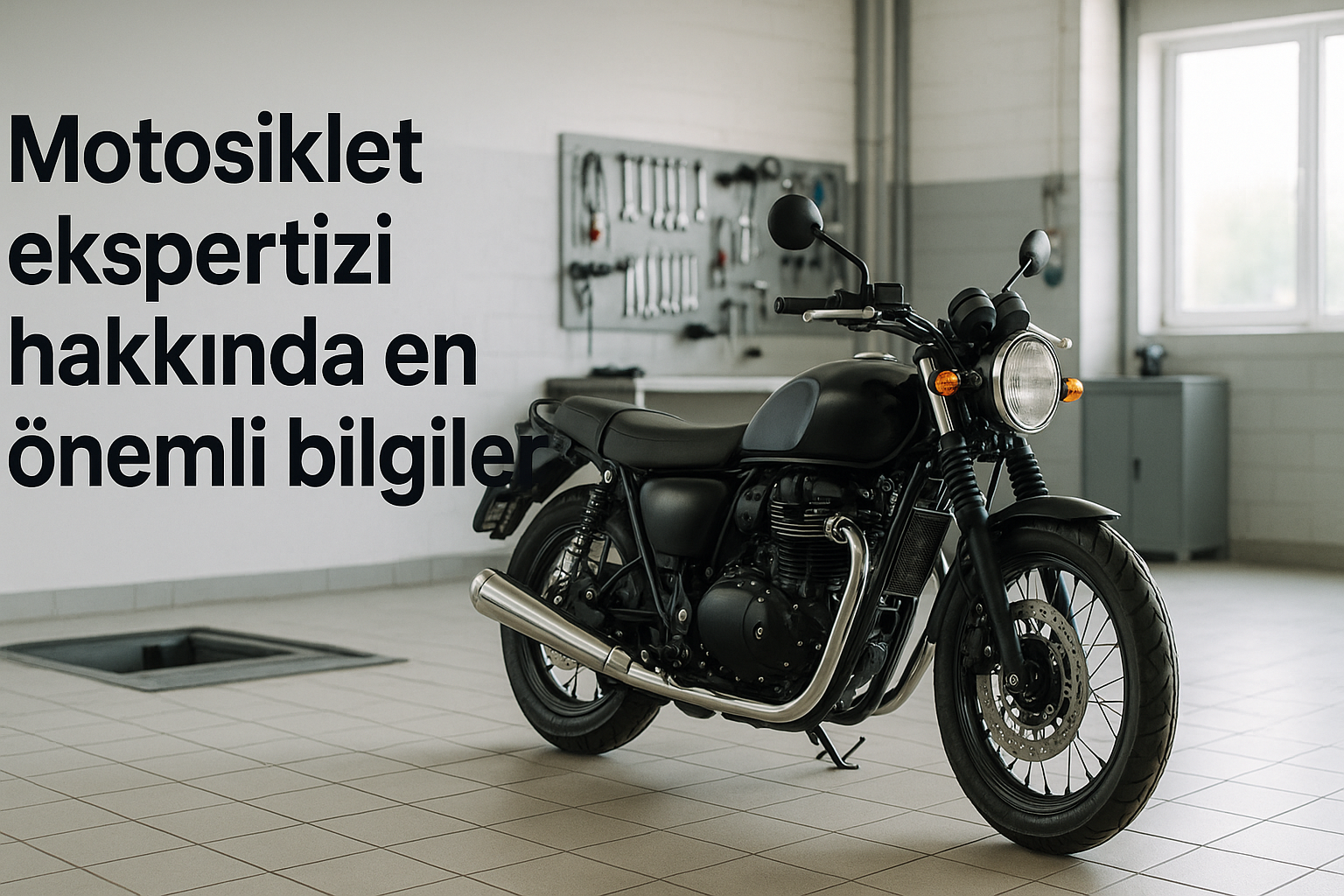Motosiklet ekspertizi hakkında en önemli bilgiler — profesyonel servis ortamında blog kapak görseli